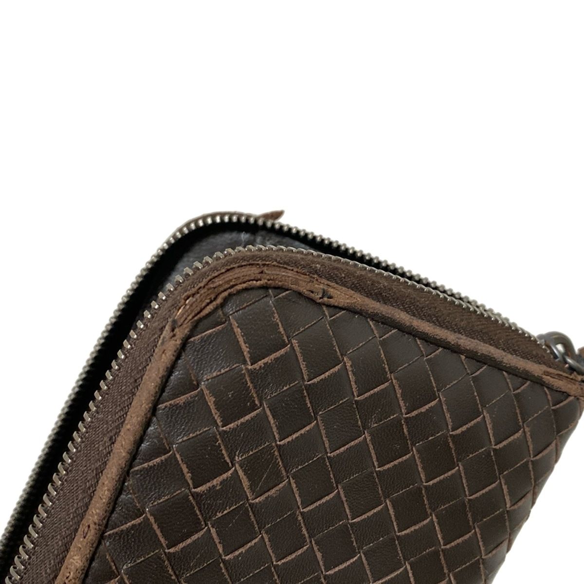 ボッテガヴェネタ 長財布 ダークブラウン 公式 BOTTEGA VENETA