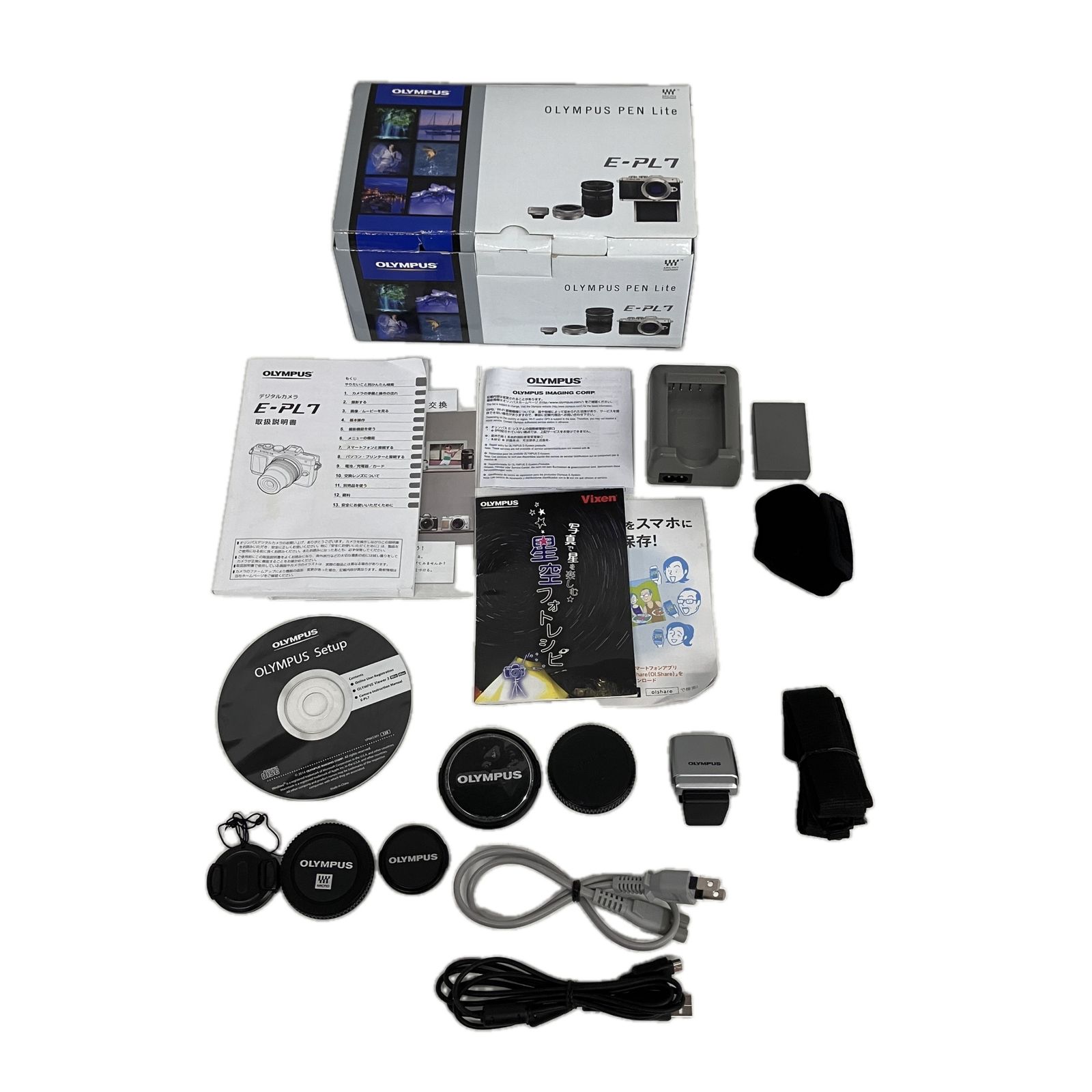 OLYMPUS PEN Lite PEL-7 ミラーレス一眼レフカメラ ダブルズームキット オリンパス ジャンク S10566025