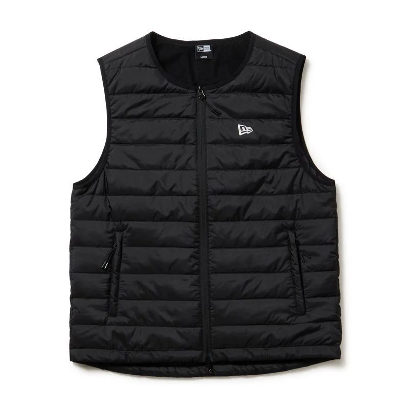 NEW ERA 14669880 インサレーティッド ベスト ブラック ゴルフシリーズ ベスト アウター インナーベスト ニューエラ アウター 羽織 収納ケース コンパクト 中綿ベスト 軽量 ロゴ アウトドア スポーツ 運動 ユニセックス