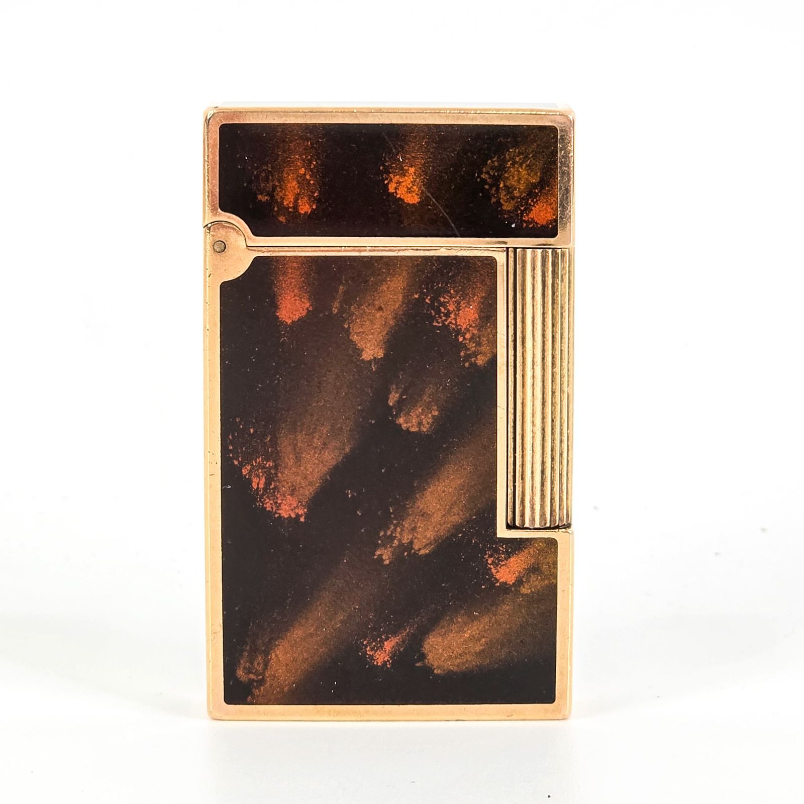 ST Dupont デュポン ガスライター 漆 木目調 金ラメ ゴールド 喫煙具