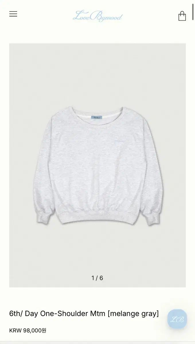 バイムード デイ ワンショルダー スウェット day one shoulder mtm