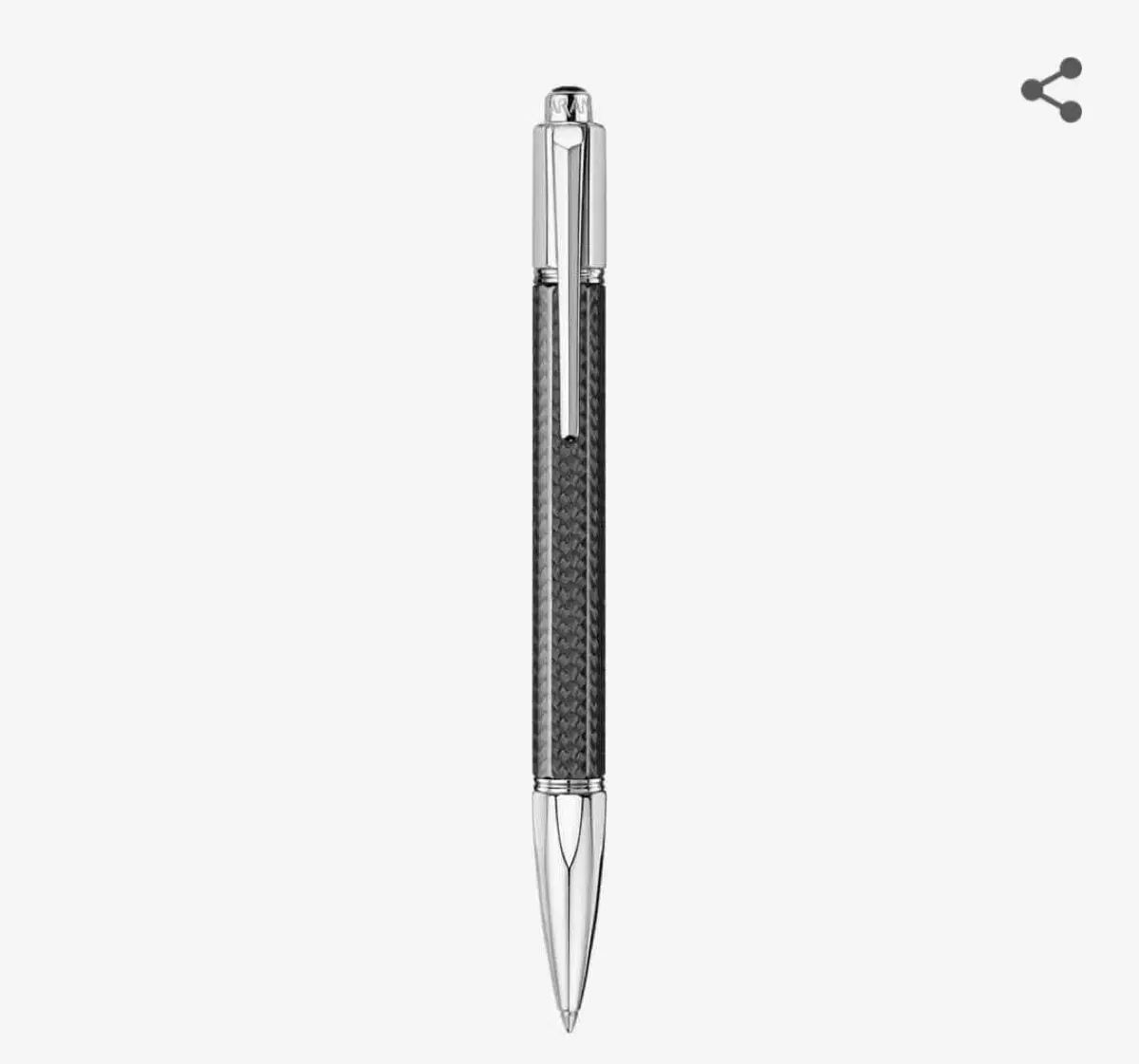 カレンダッシュ ベリウス ボールペン カーボン3000 シルバーロジウム