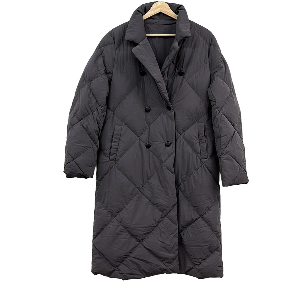 DAMAcollection ダーマ ダウンコート サイズLL レディース - グレー 長袖 キルティング 冬