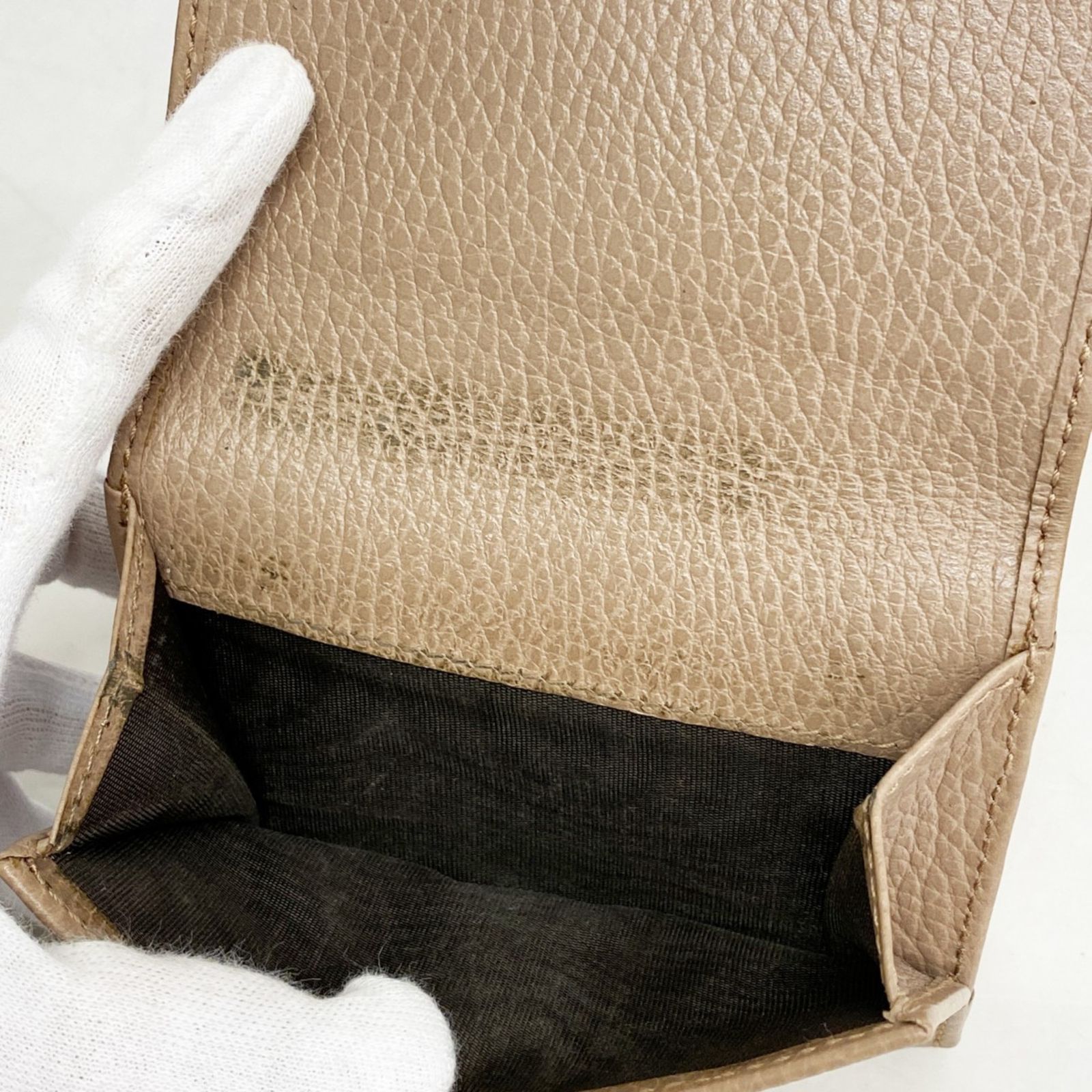  グッチ Gucci 三つ折り財布 GGマーモント 474746 レザー ブラウン レディース 三つ折り財布 折り財布