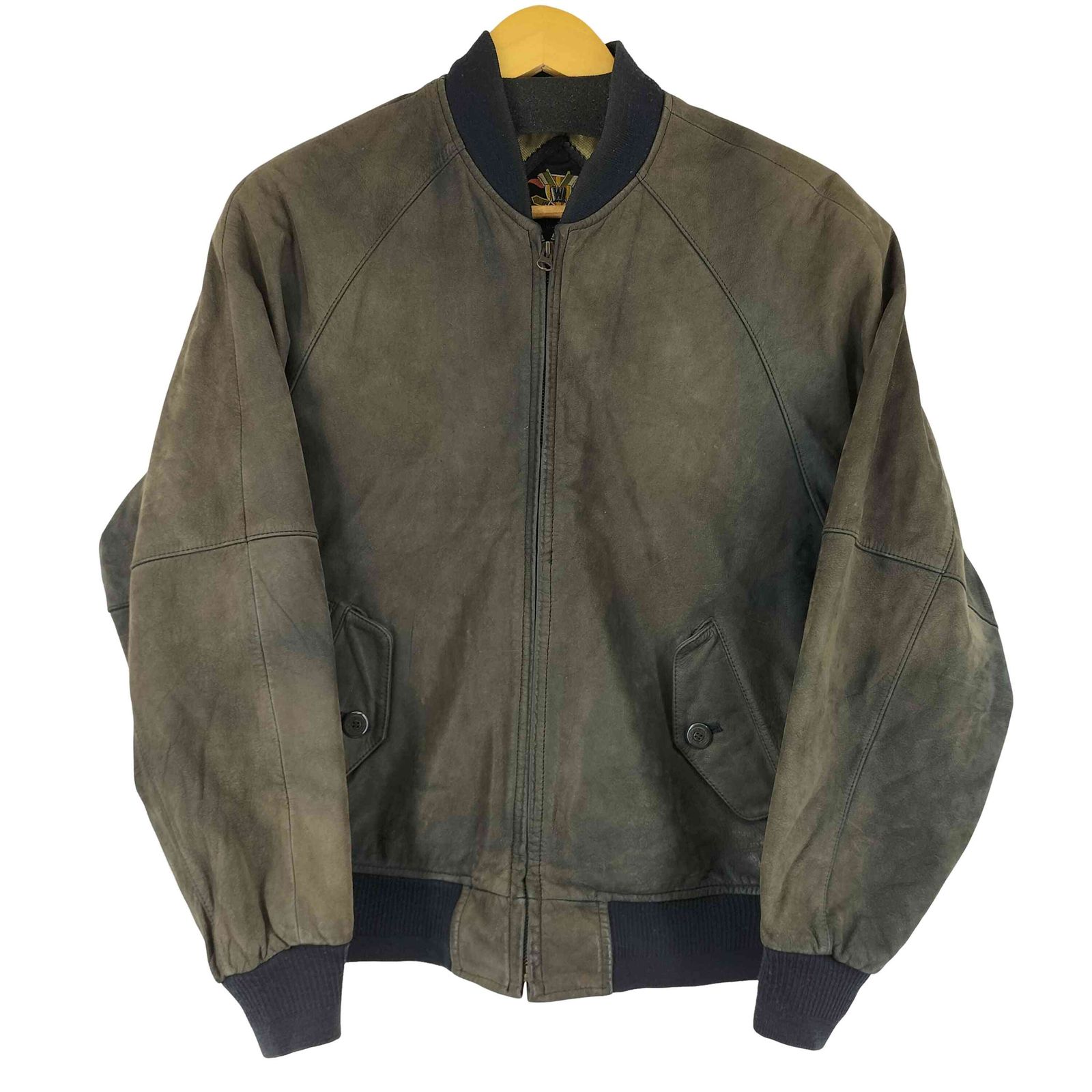 ユーズドフルギ 古着 BLUE FROST ジップアップレザーブルゾン メンズ import M