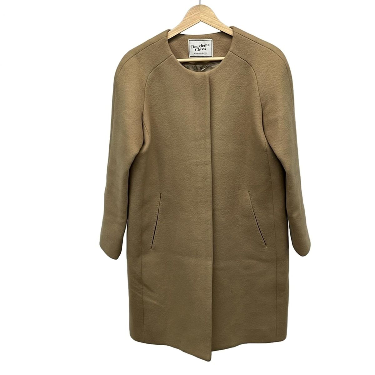 DEUXIEME CLASSE ドゥーズィエム コート サイズ38 M レディース - ライトブラウン 長袖 秋 冬