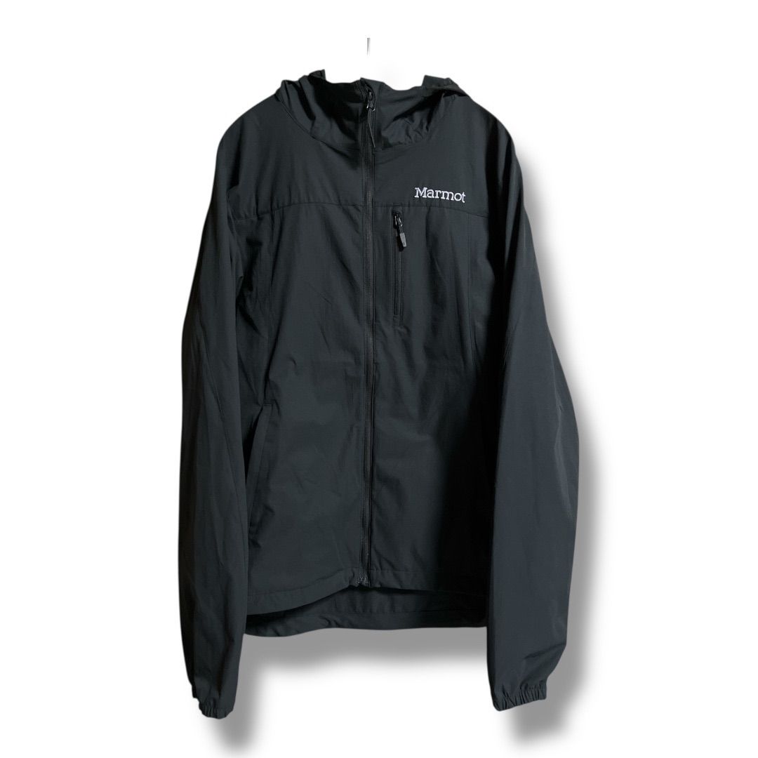 Marmot マーモット TSAM0026 イーズスリージャケット ストレッチ 刺繍ロゴ パーカー ワークジャケット マウンテンパーカー 上着 長袖 ジップアップジャケット メンズ サイズM ブラック 久喜倉庫店 50 No.K833Y
