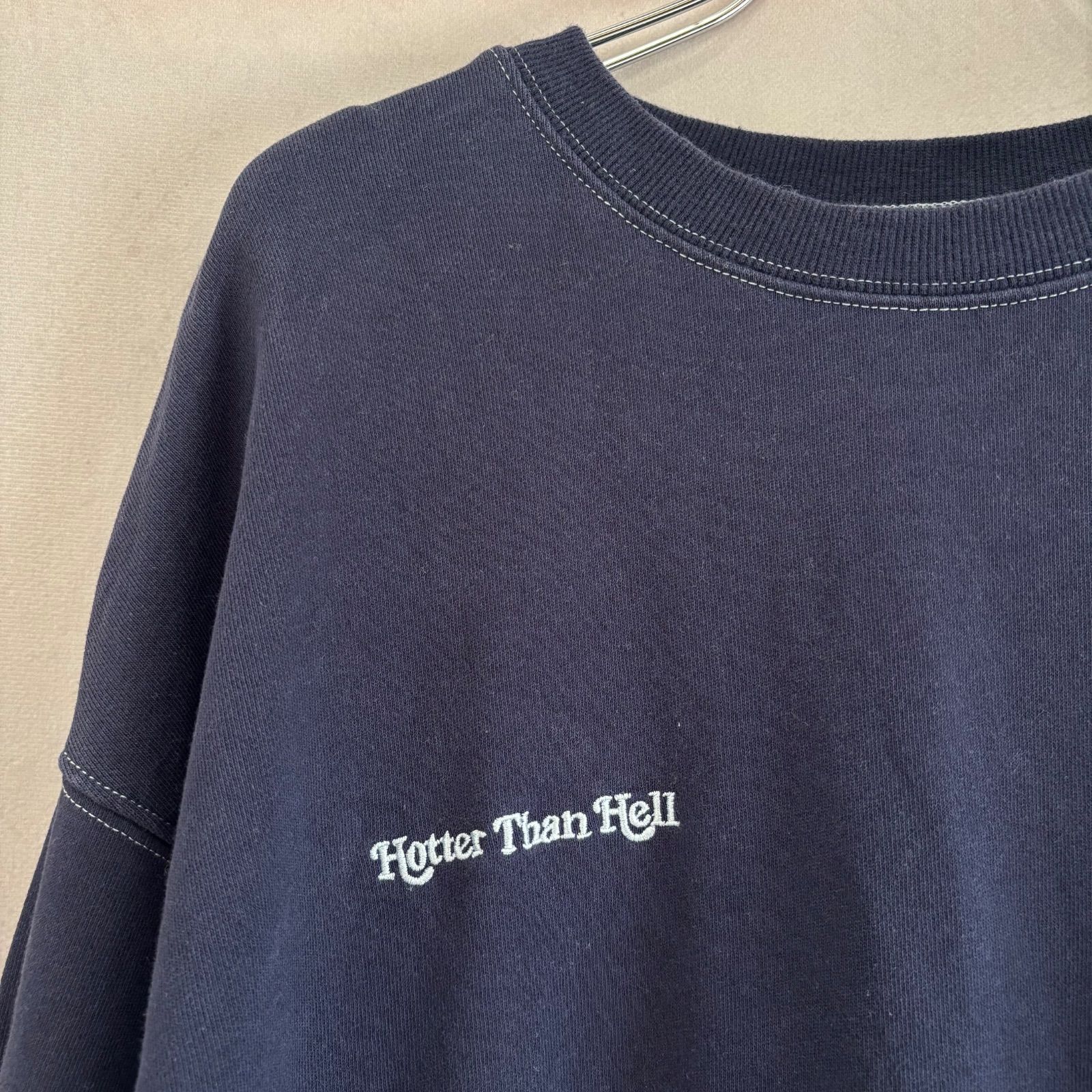 HTH Hotter Than Hell stitch two point setup unisex スウェット プル
