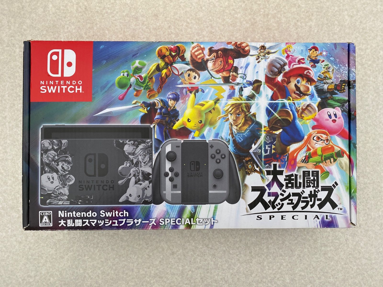 Nintendo Switch 本体 ニンテンドースイッチ 大乱闘スマッシュブラザーズ セット 動作品