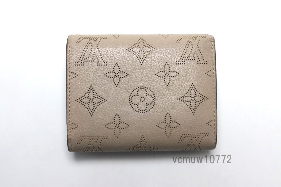 近年モデル 美 LOUIS VUITTON マヒナ ポルトフォイユイリスコンパクト レザー 3つ折り財布 ルイヴィトン 1030 eq 934464