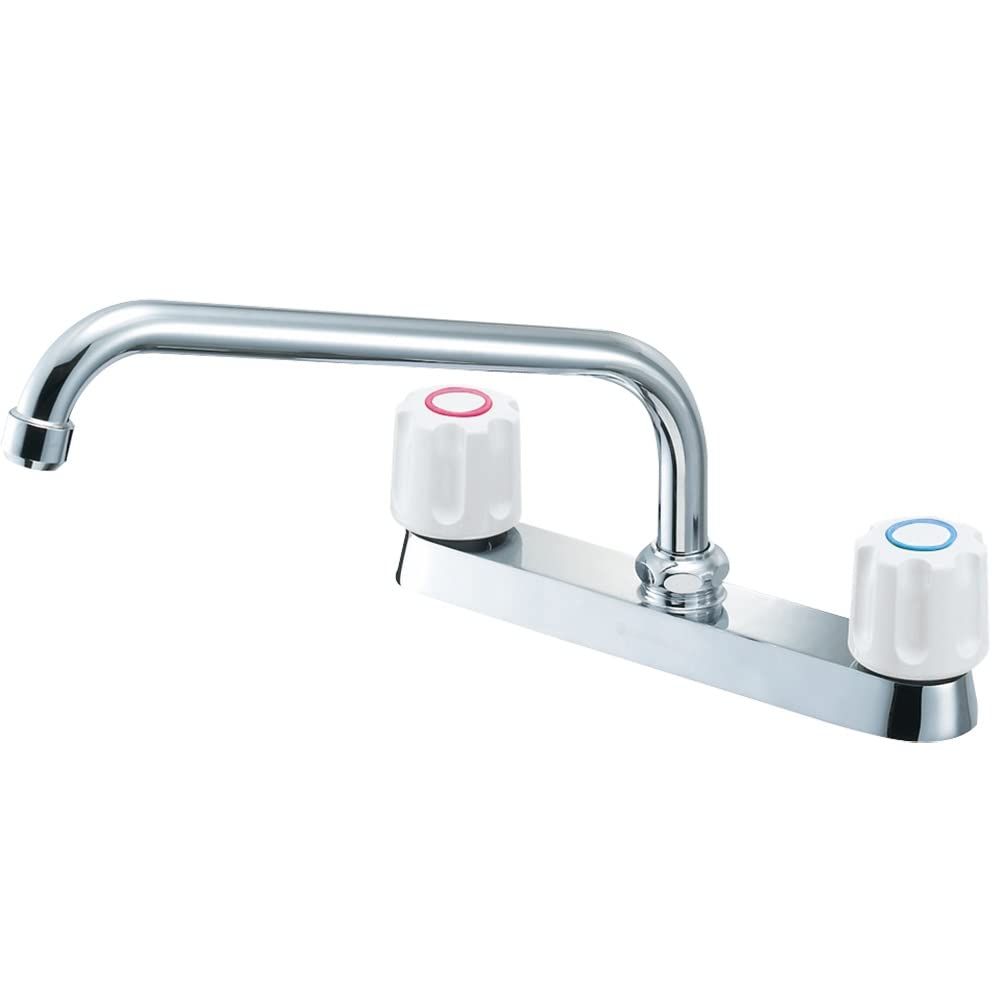 SANEI サンエイ ツーバルブ台付混合栓 上向パイプ 取付ピッチ203ｍｍ 一般地 寒冷地 共用形 K 611 W