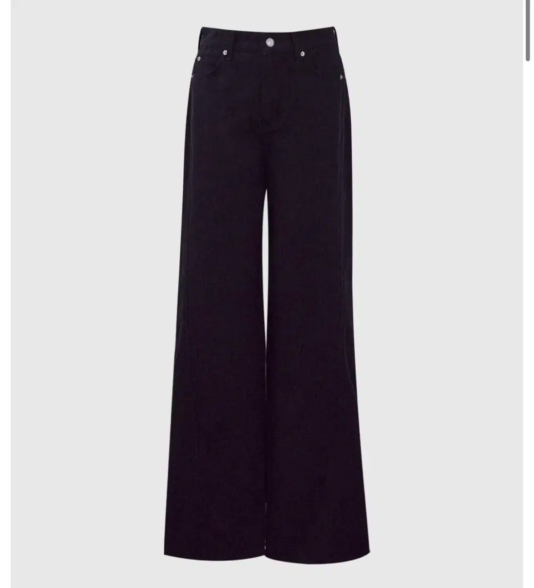 BRONN 韓国通販 25FW ウール ワイド カーブド ブラック