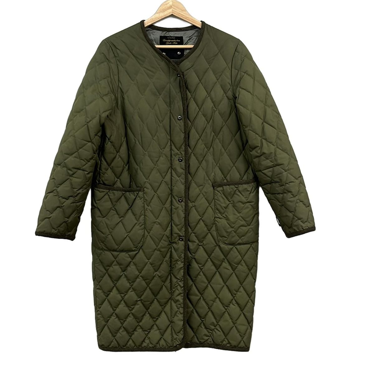 nano universe ナノユニバース ダウンコート サイズ40 M レディース カーキ 長袖 秋 冬