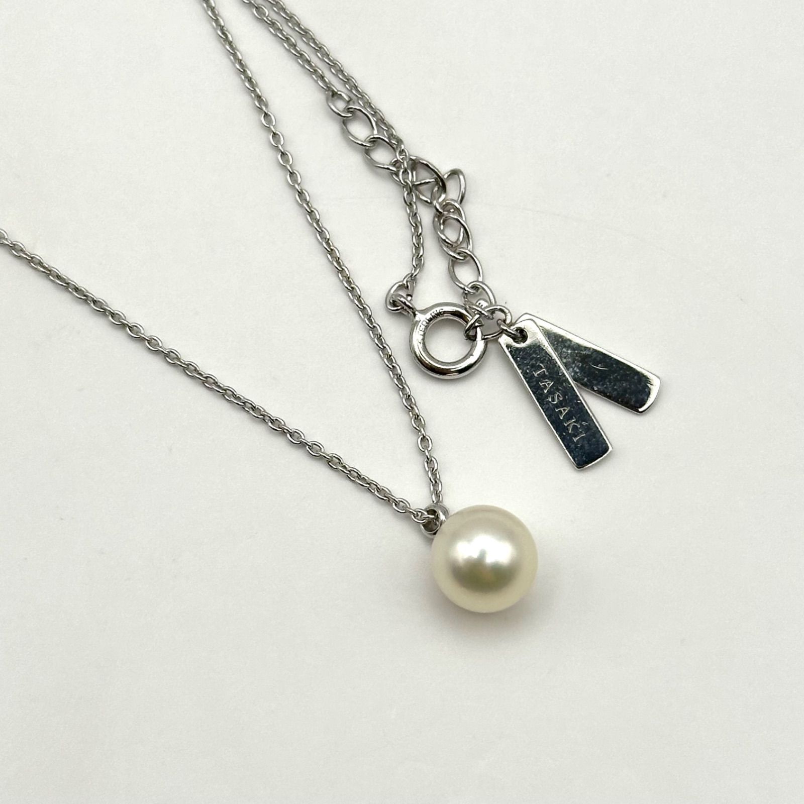 【美品】TASAKI パールネックレス 楽天市場】(新品仕上げ済）タサキ TASAKI 田崎 M/G パール ネックレス