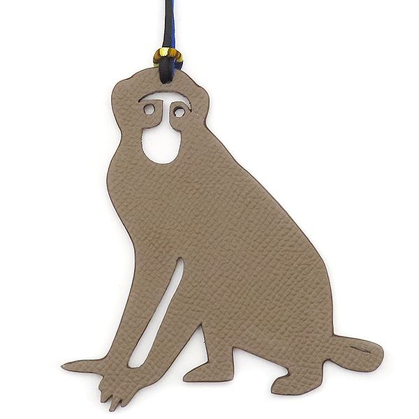 エルメス HERMES バッグチャーム プティアッシュ サル ヴォーエプソン