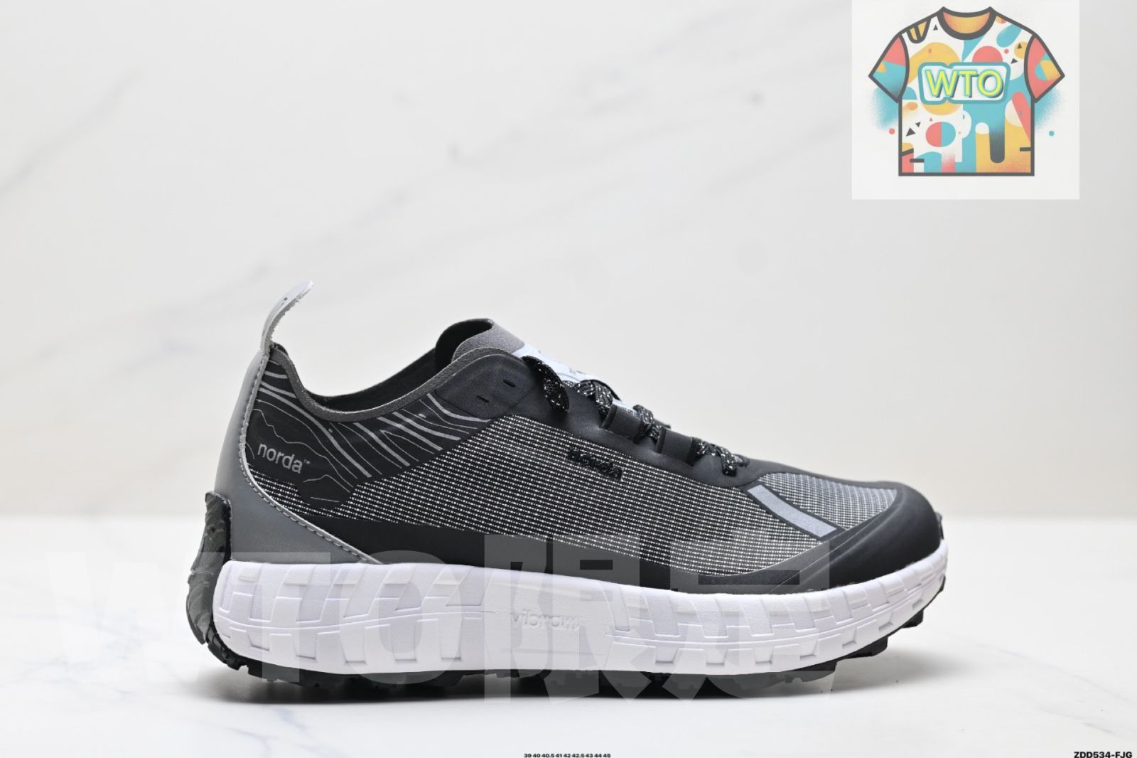 今日 NORDA 001 厚底レース付き耐摩耗 ロートップ アウトドア オフロードハイキング機能性シューズ