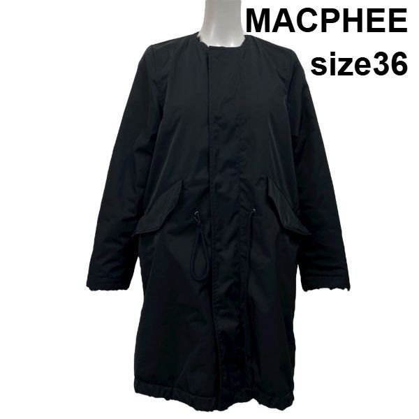 ◇ マカフィー MACPHEE ポリエステルツイル リバーシブルロングコート