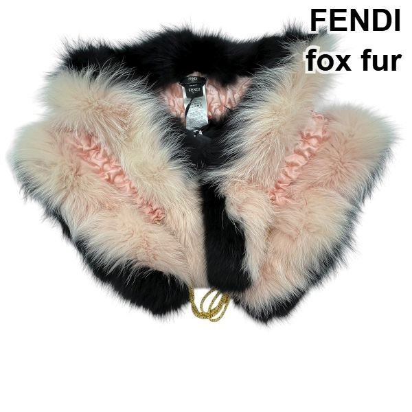 ○ フェンディ FENDI ファーストール マフラー フォックスファー バイ