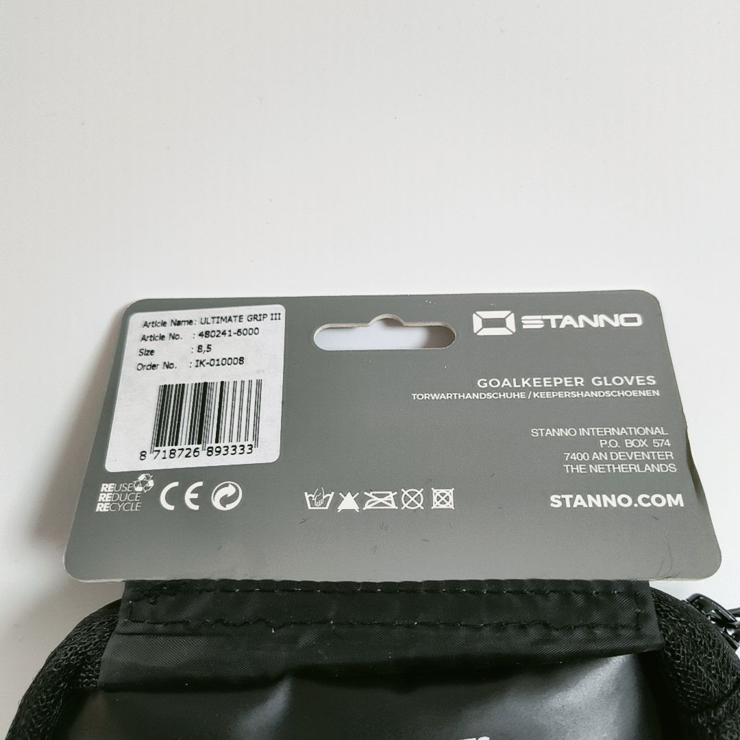  日本未発売 Stanno ゴールキーパーグローブ アルティメイト グリップ ロール フィンガーIII サイズ7.5 キーパーグローブ サッカー フットサル