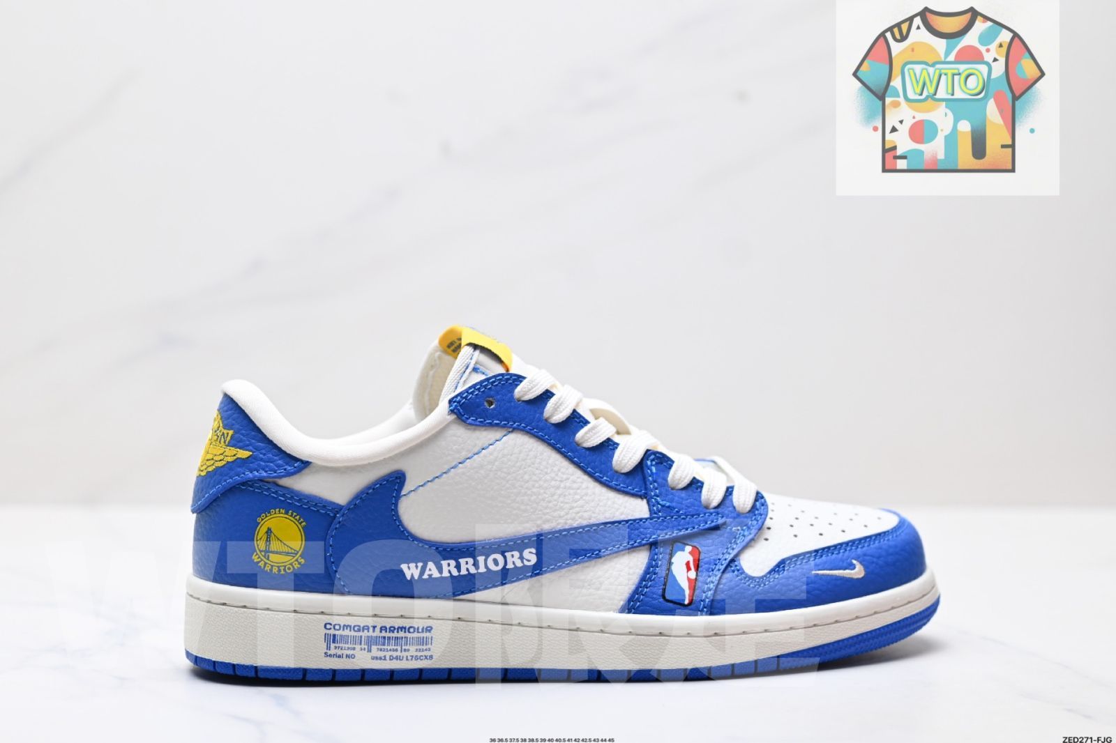 今日 NIKE 在庫 価格 Air Jordan 1 x Travis Scott AJ 倒勾 一倒 ‘DIY’定制 低 文化 球鞋登場