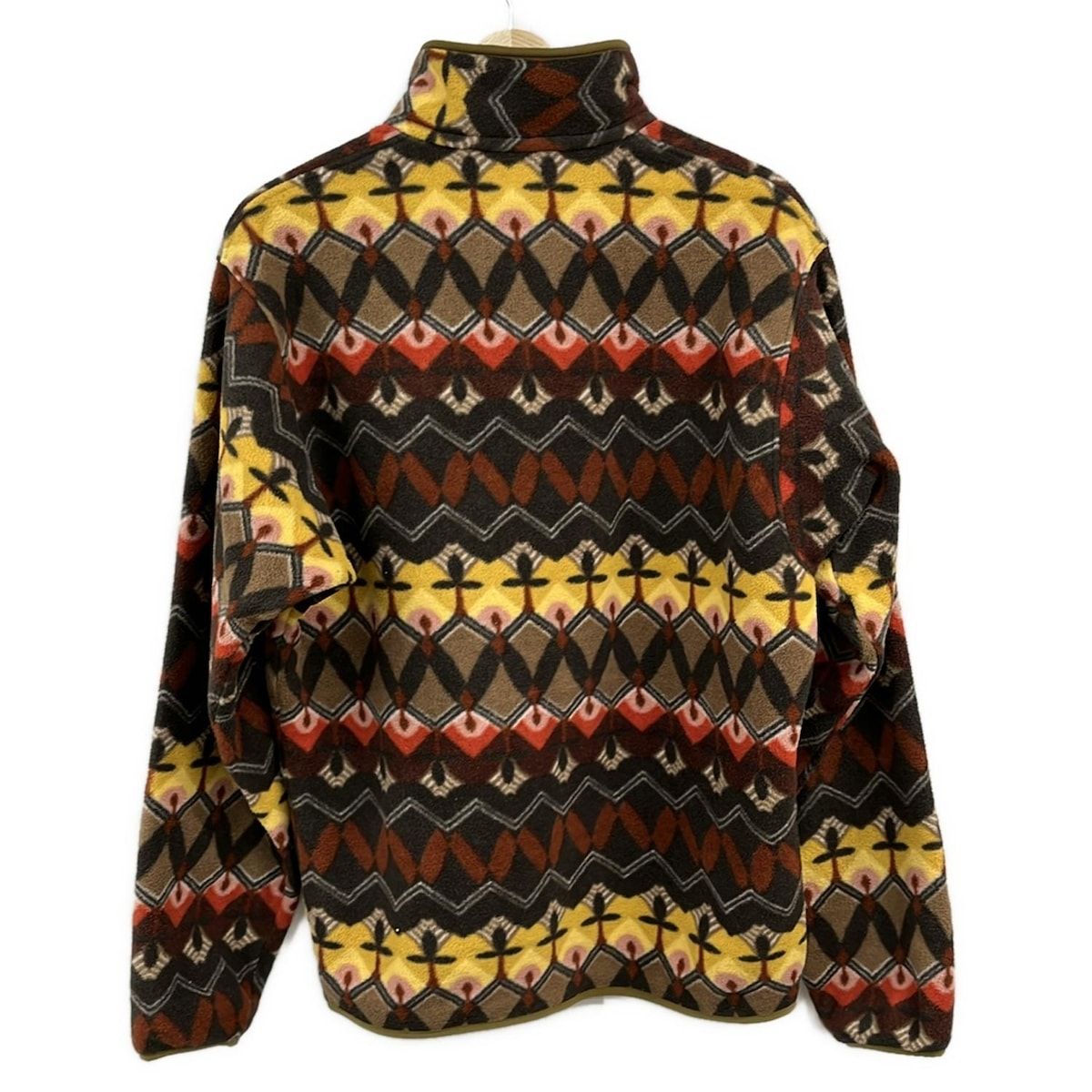 Patagonia パタゴニア ブルゾン サイズs S メンズ - カーキ×イエロー×マルチ 長袖 フリース プルオーバー 秋 冬