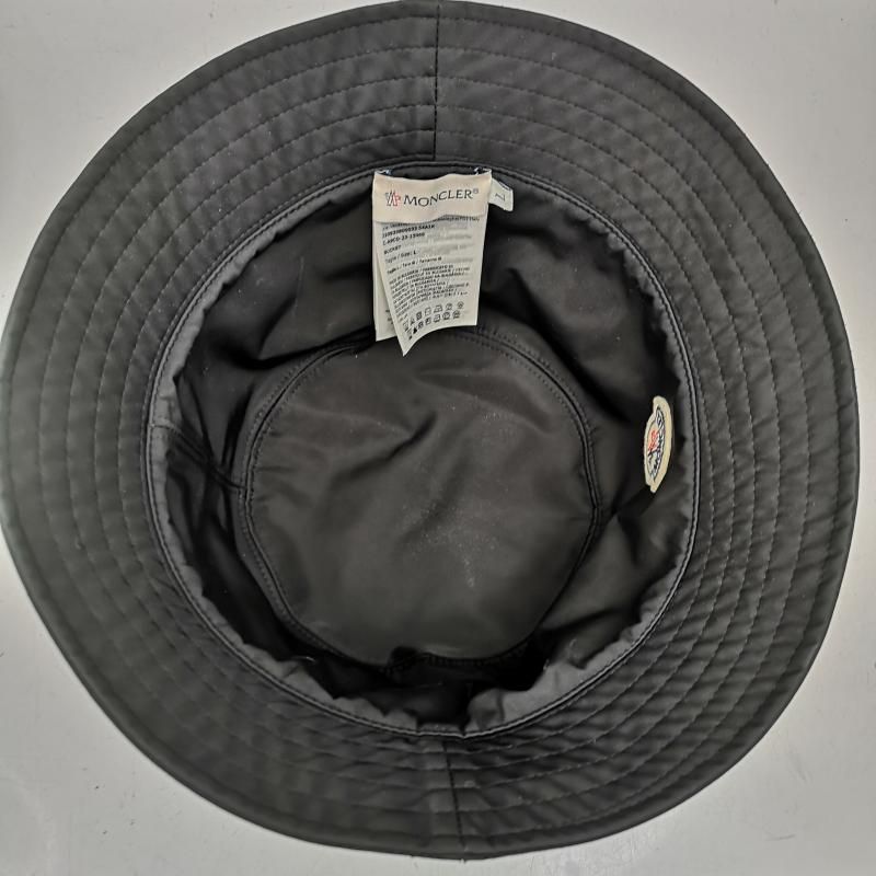 MONCLER ロゴバケット ハット Lサイズ ネイビー 3B77000 53803