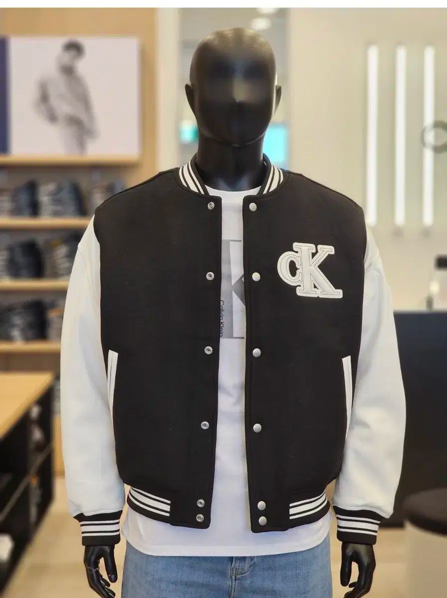 Calvin Klein ジーン メンズ スタジャン ジャケット