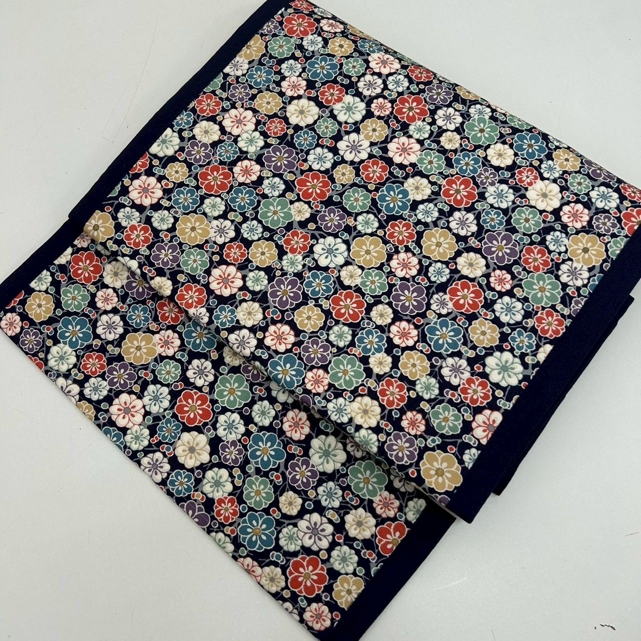 i*o様 1000円売切り 名古屋帯 塩瀬 上品な花の染め 九寸 正絹MO-95 i*o