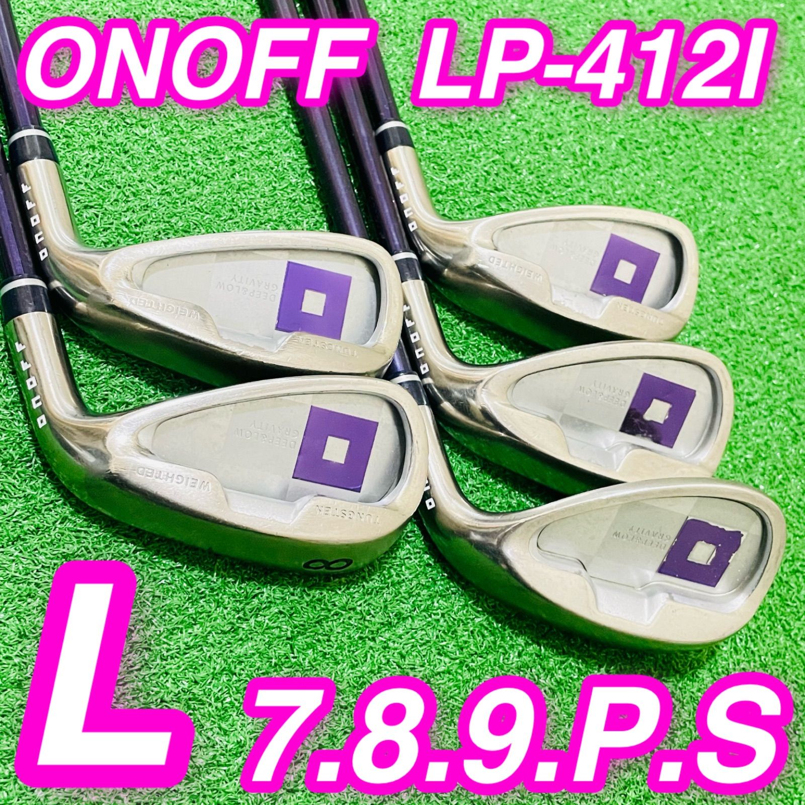 9283 ONOFF LP-412I オノフ レディース アイアン5本セット 女性用 右利き 7.8.9.P.S フレックスL