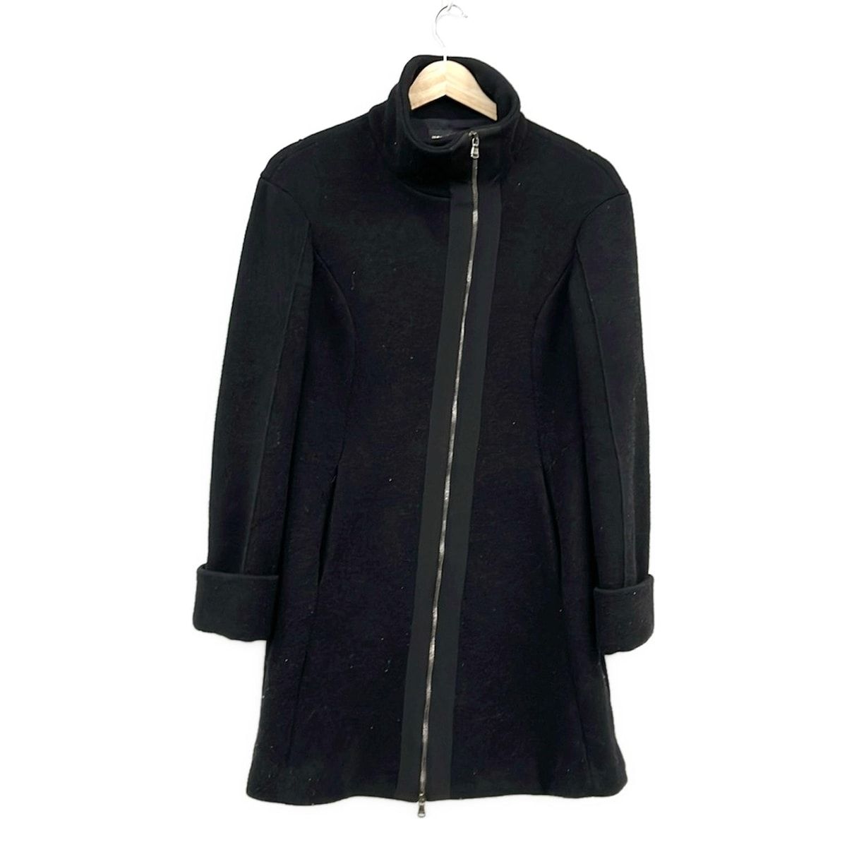 EMPORIOARMANI エンポリオアルマーニ コート サイズ36 S レディース - 黒 長袖 ジップアップ 冬