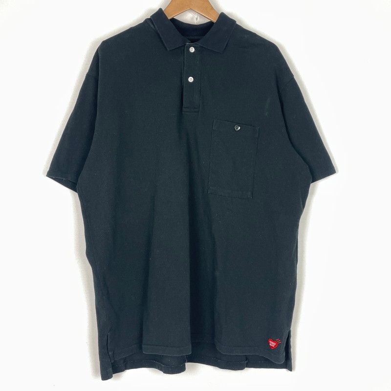 品 HUMANMADE ヒューマンメイド BIG POLO HALF BUTTON S S TEE ビック ポロ ハーフ ボタン ショートスリーブ Tシャツ トップス 半袖 ポロシャツ 142-251110-ts-11-tei