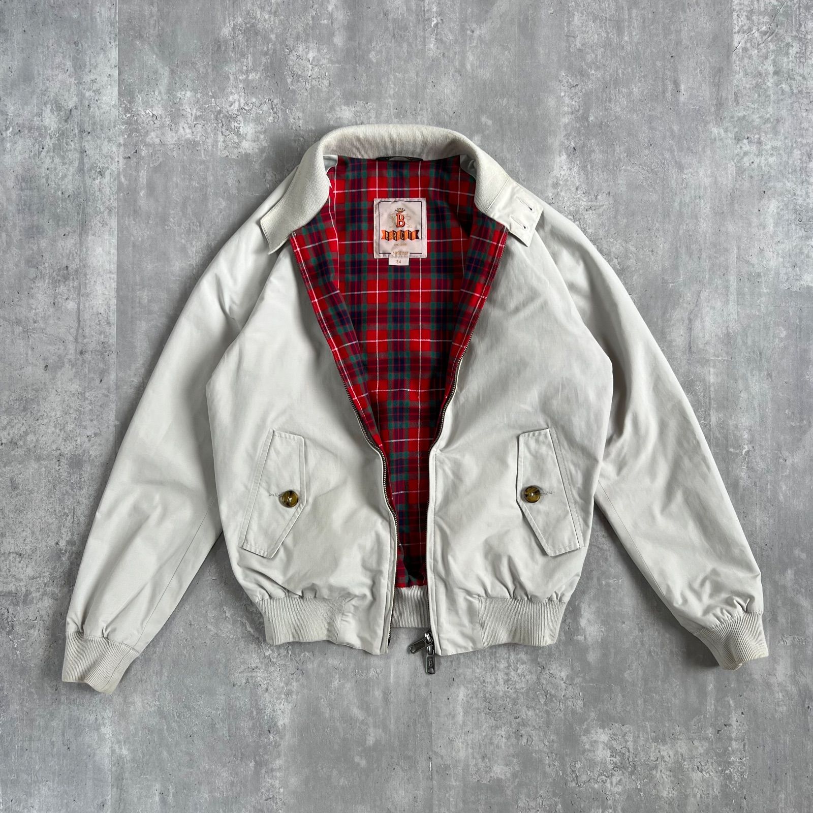 BARACUTA / バラクータ G9 ハリトンジャケット ライトグレー 裏地