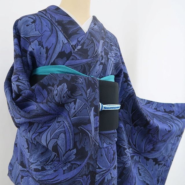 正絹 仕付け糸付