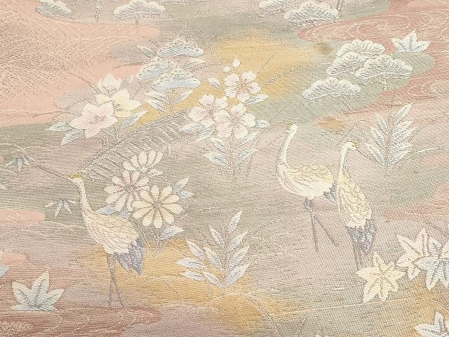 平和屋本店□袋帯 西陣 まとめて100点 鶴 鳥 蝶 風景 更紗 花柄 七宝