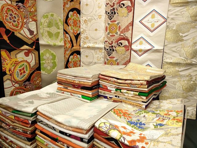 袋帯 西陣 まとめて100点 鳳凰 向かい鶴 向かい蝶 花柄 七宝 宝相華 楽器 金銀糸 など あり 全て正絹 se 3796