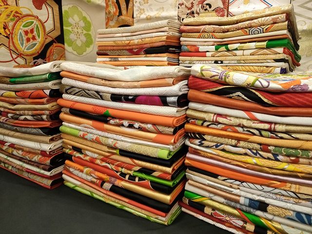 袋帯 西陣 まとめて100点 鳳凰 向かい鶴 向かい蝶 花柄 七宝 宝相華 楽器 金銀糸 など あり 全て正絹 se 3796