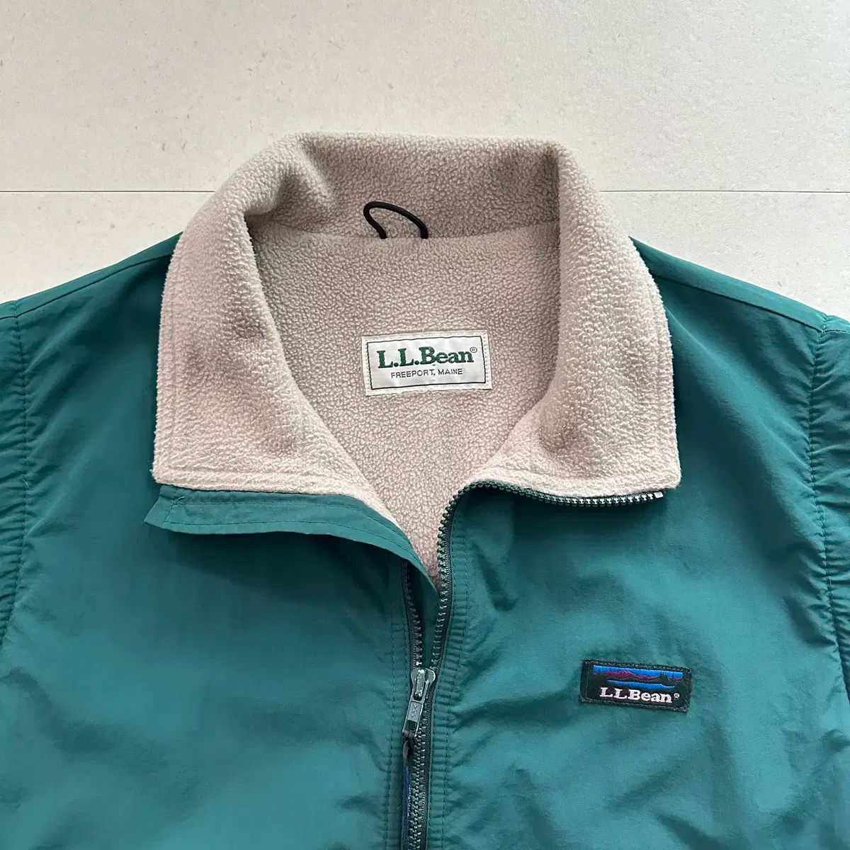 90 s エルエルビーン L.L.Bean フリース 裏地 ナイロン ベスト USA MADE