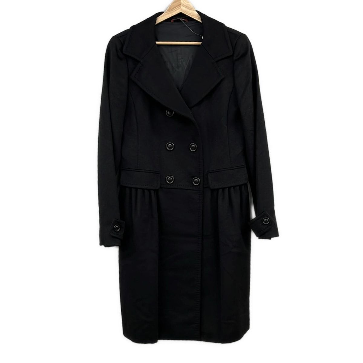 Max Mara STUDIO マックスマーラスタジオ コート サイズ46 XL レディース - 黒 長袖 冬