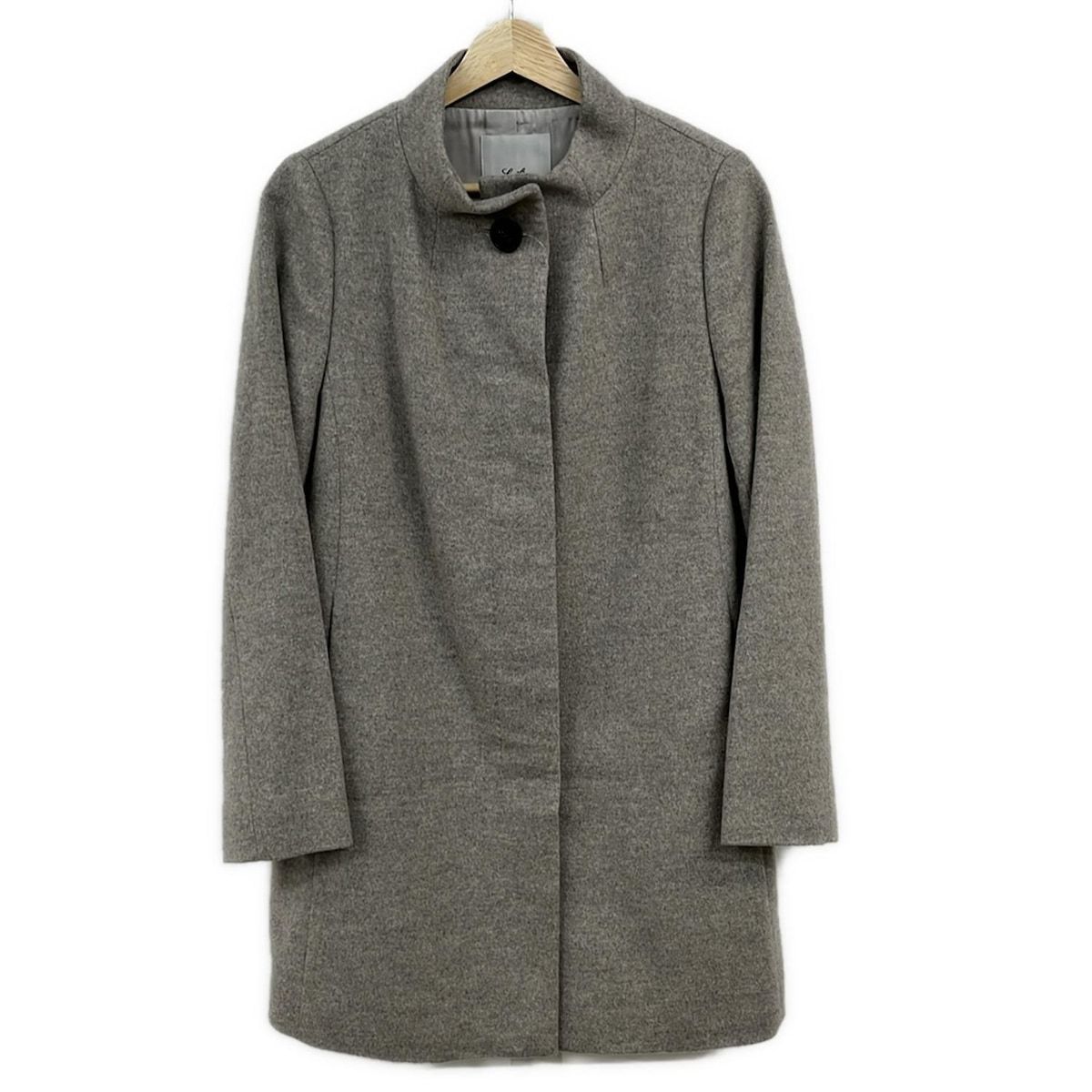 Leilian レリアン コート サイズ9 M レディース - グレー 長袖 カシミヤ 春 秋