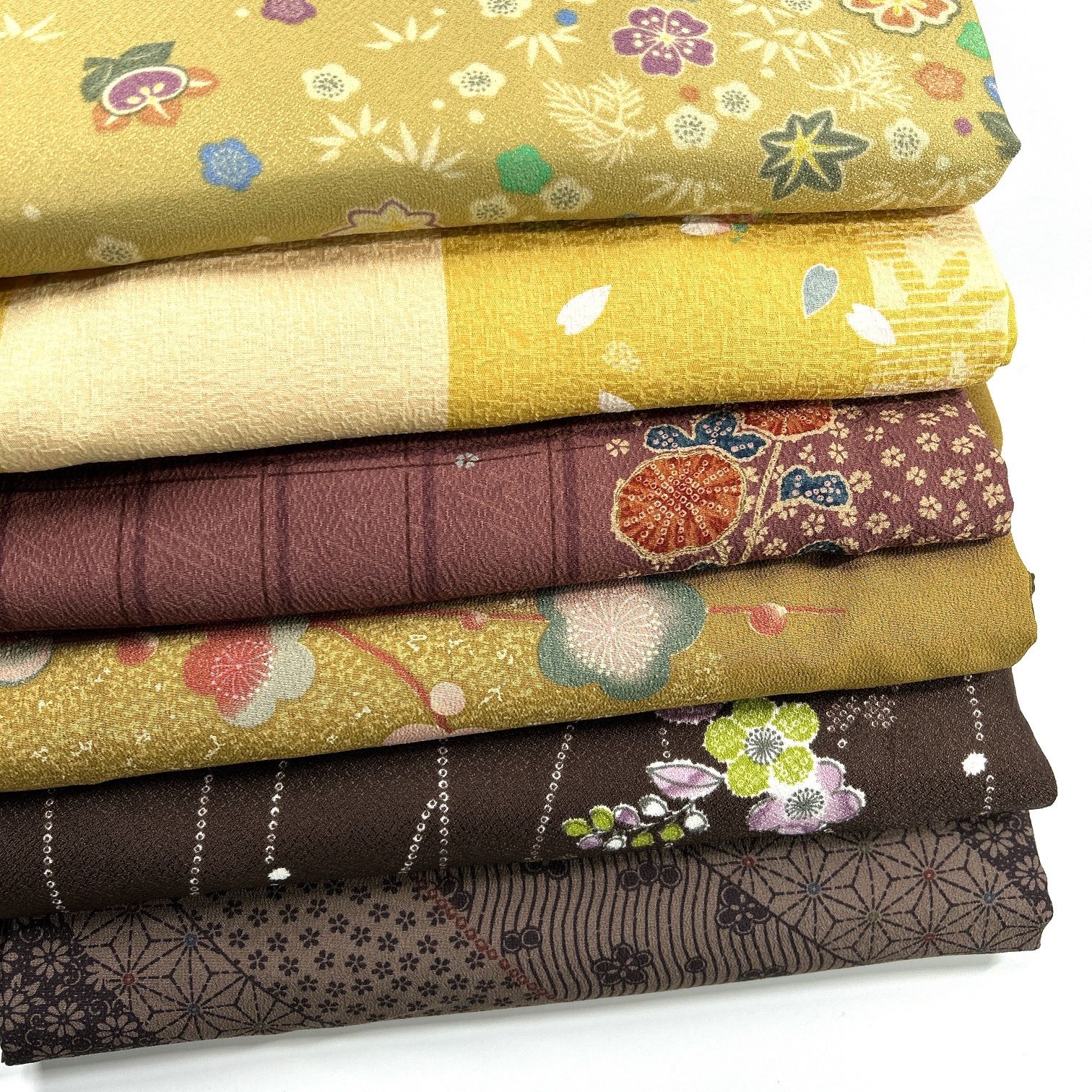 着物 6枚 ポリエステル 着物まとめ売り 同梱購入歓迎 リメイク用