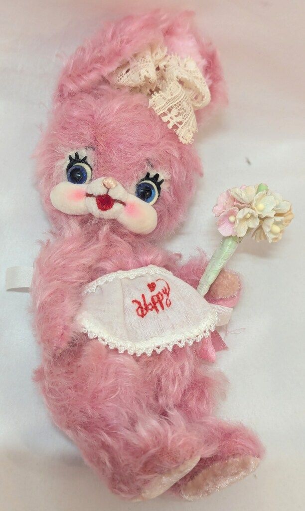 HAPPYちび姫ランドさん ぬいぐるみ バニーちゃん ピンク 20cm