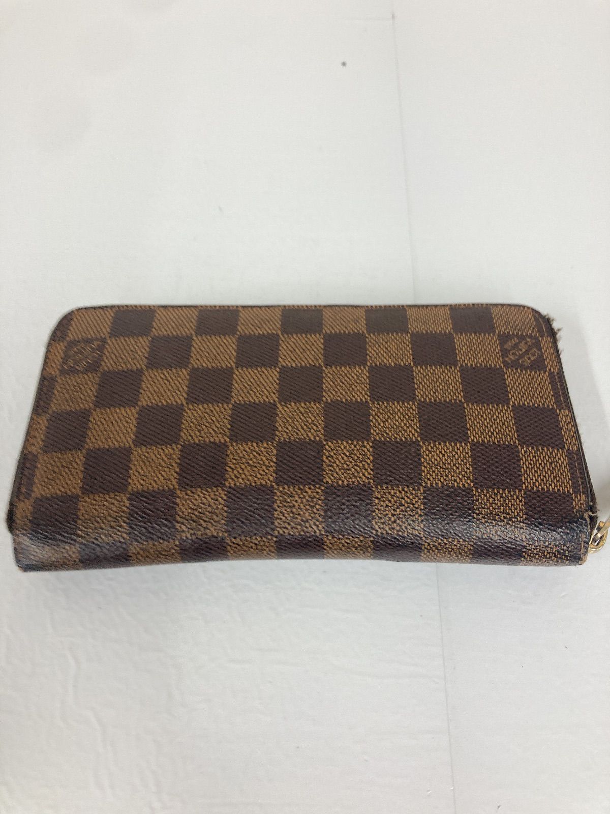 % 3 LOUIS VUITTON ルイヴィトン ダミエ 長財布 ジッピーウォレット 財布