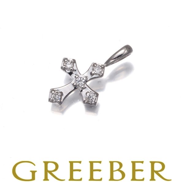 ヴァンドーム ペンダントトップ ダイヤ ダイヤモンド クロス K 10 WG 178141