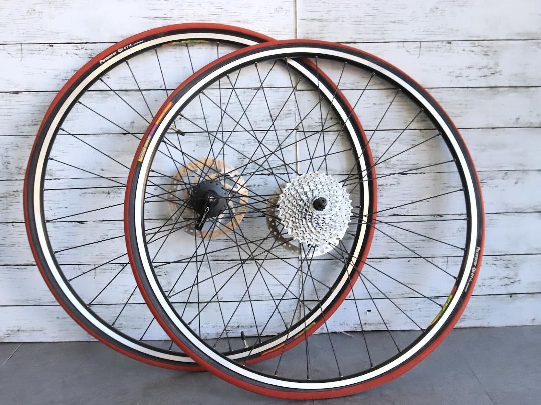 ト長 シマノ SHIMANO FH M 525 ホイール タイヤセット 700 28 c IR 0311