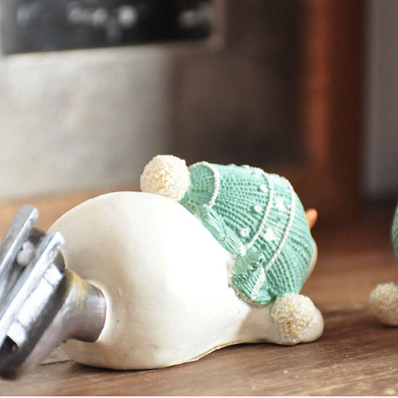 置物 オブジェ ガーデンオーナメント 寝そべっている雪だるま