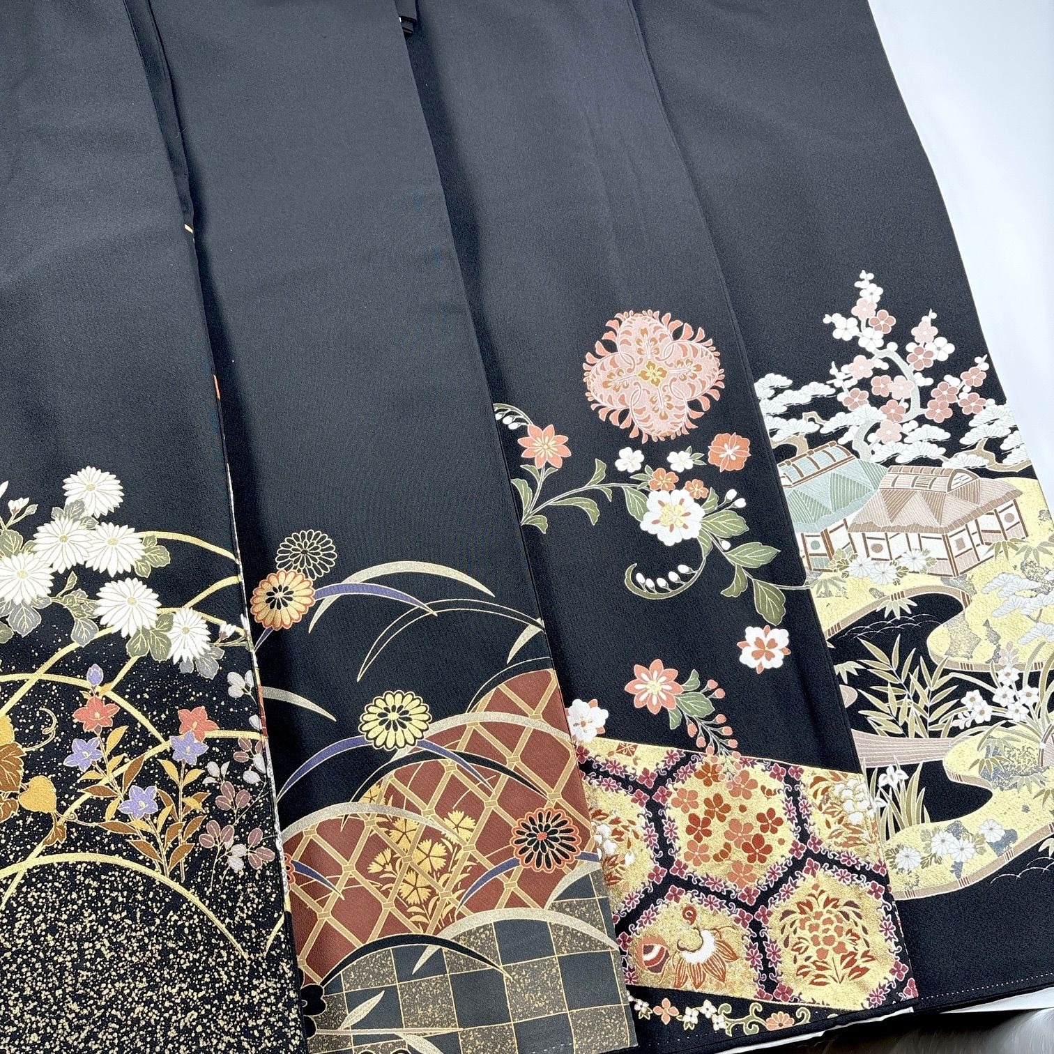 1475★正絹 黒留袖 着物 6枚セット おまとめ リメイク素材 1521☆正絹 黒留袖 着物 5枚セット おまとめ リメイク素材 - メルカリ