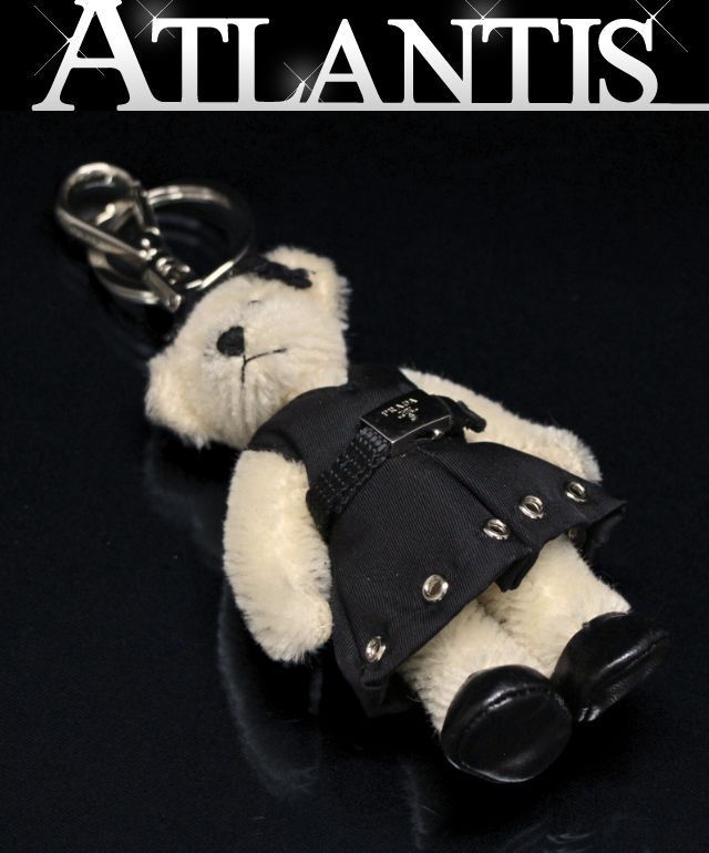 プラダ PRADA テディベア バッグチャーム キーリング キーホルダー 72312