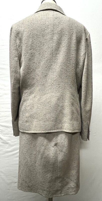 品 CELINE セリーヌ CELINE セリーヌ レディース セットアップ ジャケット スカート ウール ポリ グレー ヴィンテージ 44 183-250122-SS-13-ich