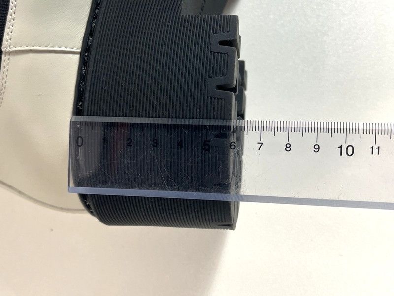  HERMES エルメス ハロウ サイドゴアブーツ レザー ホワイト レディース 167-250309-SS-01-ich スニーカー 靴