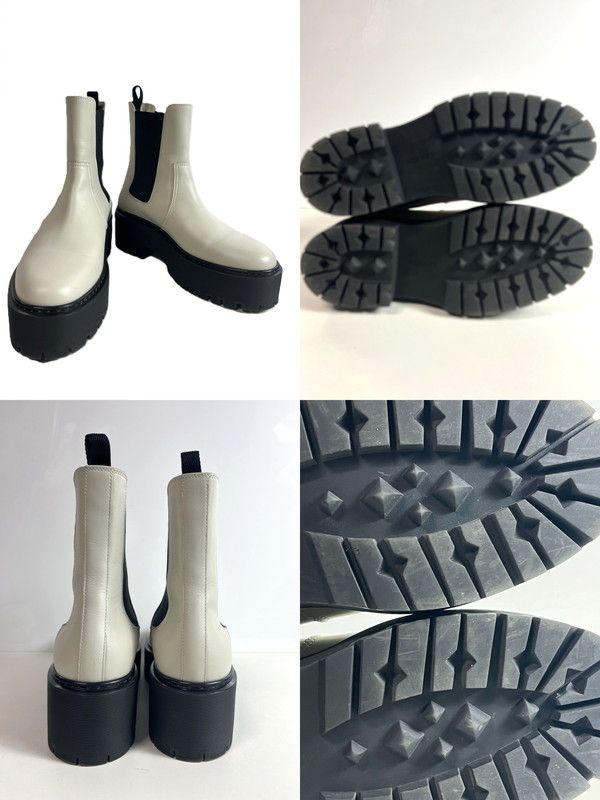 レザー ホワイト